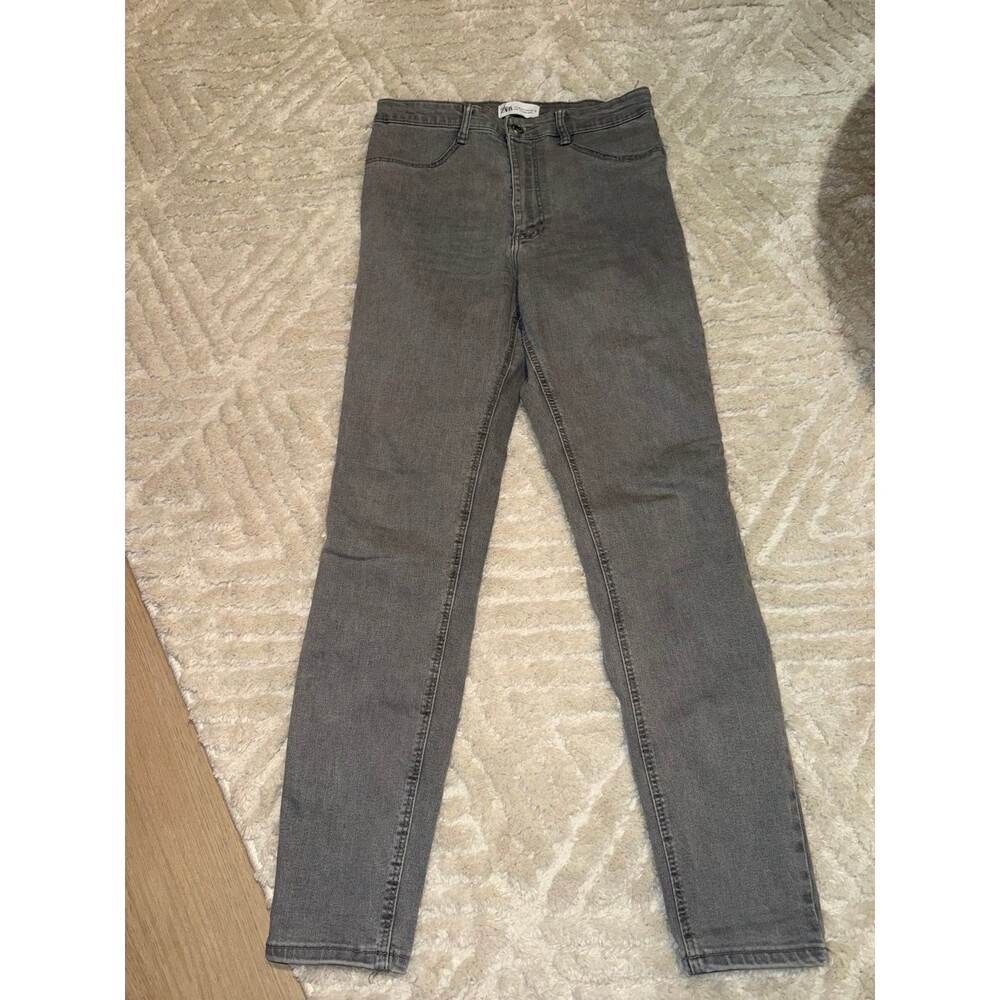Zara Skinny Jeans in Charcoal Gray